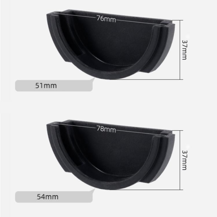 Black espresso portafilter wall mount holder dimensions for 51mm and 54mm