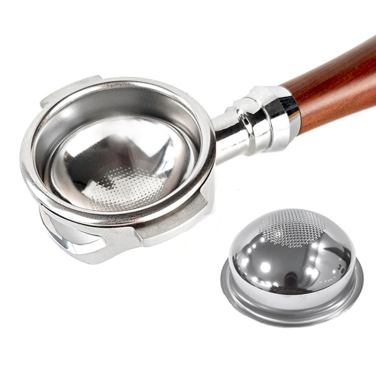 58mm Stainless Steel Spherical Bottom Precision Portafilter Basket Enhanced Espresso Extraction Filter