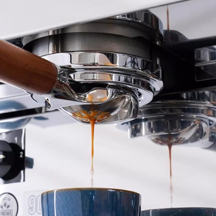 58mm Stainless Steel Spherical Bottom Precision Portafilter Basket Enhanced Espresso Extraction Filter