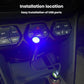 USB car interior projection light installed near dashboard controls