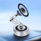 Car phone suction magnetic holder with angled arm and circular suction base