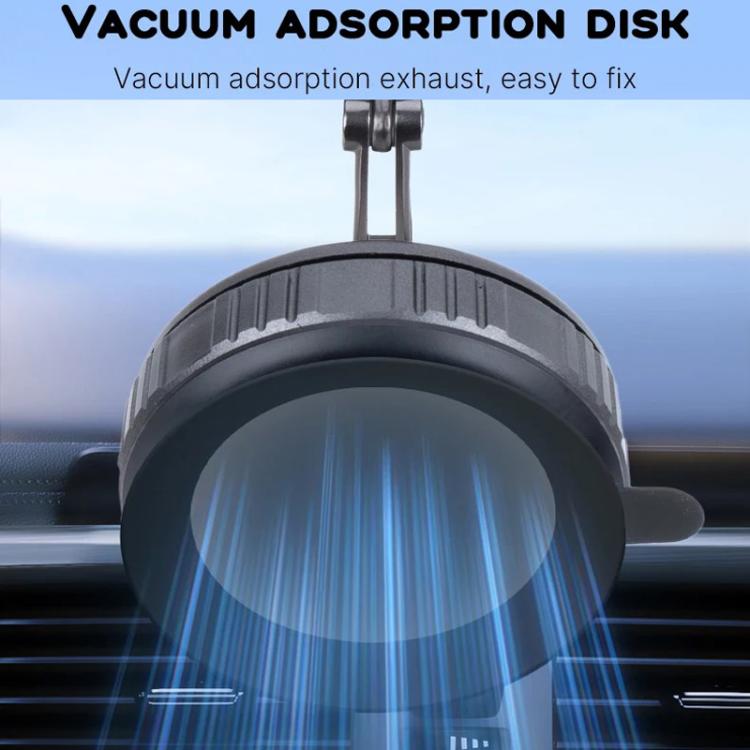 Car vacuum suction disk base for phone holder with mounting stem