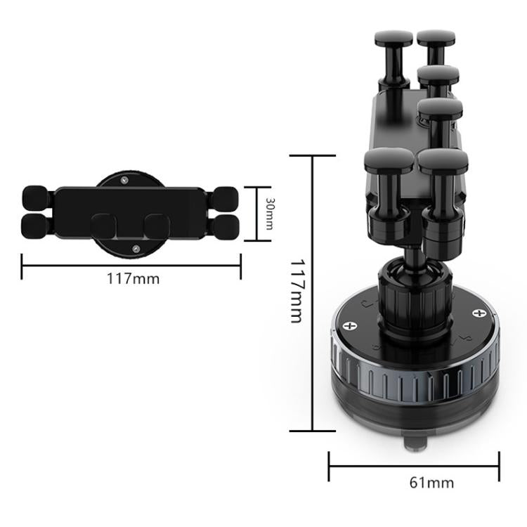 Rotating Car Phone Mount Universal Suction Cup Navigation Holder