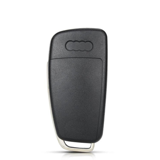 For Audi Folding Car Remote Key Fob Case No Logo Slot
