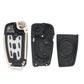 For Audi Folding Car Remote Key Fob Case No Logo Slot