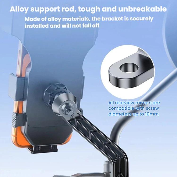 Universal Mirror Mount Phone Holder For Motorcycles Bicycles