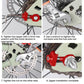 ENLEE E914 Bike Chain Breaker Tool Folding Bike Chain Adjuster