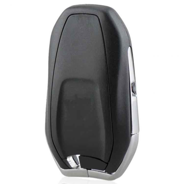 Black key remote shell, back view with metal key blade connector