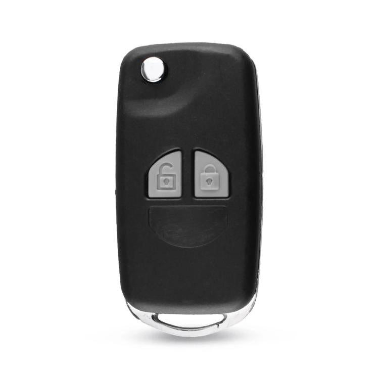 For Suzuki SX4 Straight Blade Folding Side Keyless Entry Car Key Fob Case