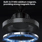 Carbon-fiber magnetic ring phone mount with built-in magnets and glow effect