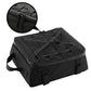 Black rectangular waterproof motorcycle trunk bag with side carry strap