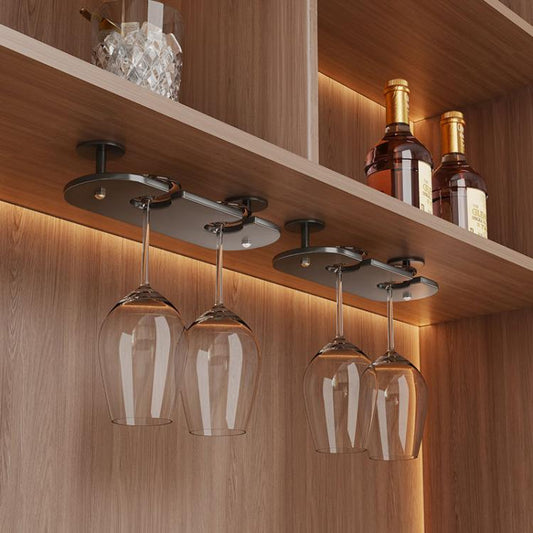 Under Cabinet Wine Glass Holder Hanging Rack for Stemware & Champagne Glasses, 2pcs /Pack 2-cup, 3pcs /Pack 2-cup, 1pc 3-cup, 2pcs 3-cup, 3pcs 3-cup, 1pc 4-cup, 2pcs 4-cup, 3pcs 4-cup