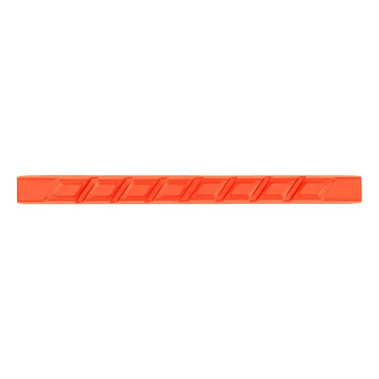 Bike chain anti-scratch protective strip, orange 3D relief pattern, long adhesive strip