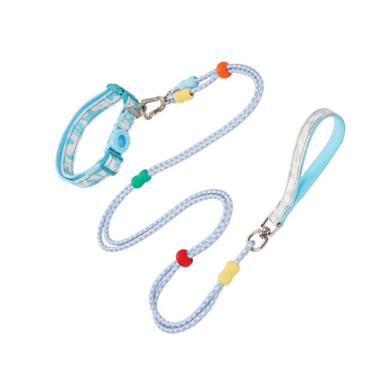 Pet Double-section P-shaped Leash Multi-functional Collar Walking Lead, S, M