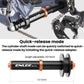 Bike chain keeper holder with quick-release mode, black rod with orange end rings