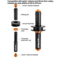 Chain keeper kit parts, black sliding bar and orange quick-release adapters for axles