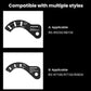ENLEE rear derailleur adjustment gauge compatibility chart for option A and option B