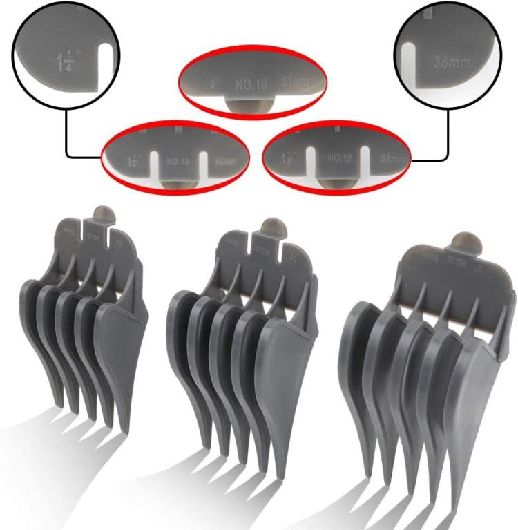 3-in-1 Guide Comb Kit Compatible with Wahl 8148, 1919, 8504, 8594 Trimmers