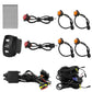 ATV LED turn signal kit with black horn, two switch modules, and connected wire sets