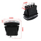 Black LED turn signal relay module with mounting base and electrical pins