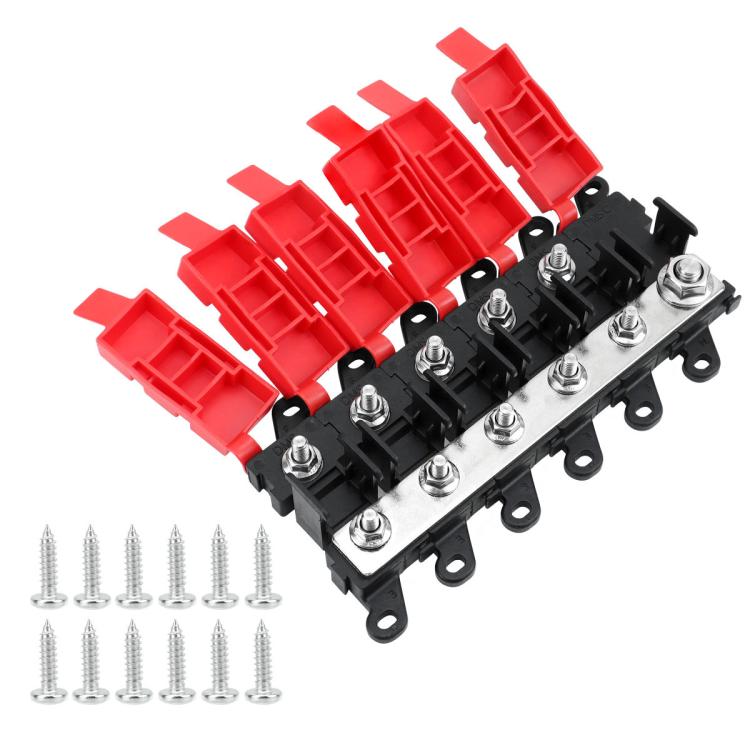 200A Automotive Modification Multi-Output Fork-Type Fuse Holder, 1 Output, 1 Input 1 Output, 1 Input 2 Outputs, 1 Input 3 Outputs, 1 Input 4 Outputs, 1 Input 5 Outputs, 1 Input 6 Outputs