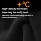 Black high-density fleece lining fabric panel for winter gloves
