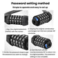 Keyless password cable lock with combination wheels and lock cylinder setting