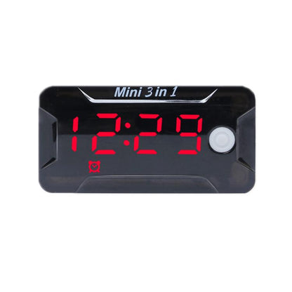 8-150V Electric Scooter/Motorcycle Two-Wire Waterproof Time Voltage Temperature Meter