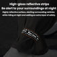 WEST BIKING YP0719495 Cycling Reflective Pant Bands Anti-Slip Adjustable Straps