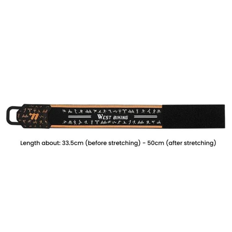 WEST BIKING YP0719495 Cycling Reflective Pant Bands Anti-Slip Adjustable Straps