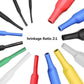 Assorted heat shrink tubes with 2:1 shrink ratio, colors including black, red, blue, green