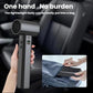 Handheld dust extractor blower fan with compact gray body and front circular intake grille
