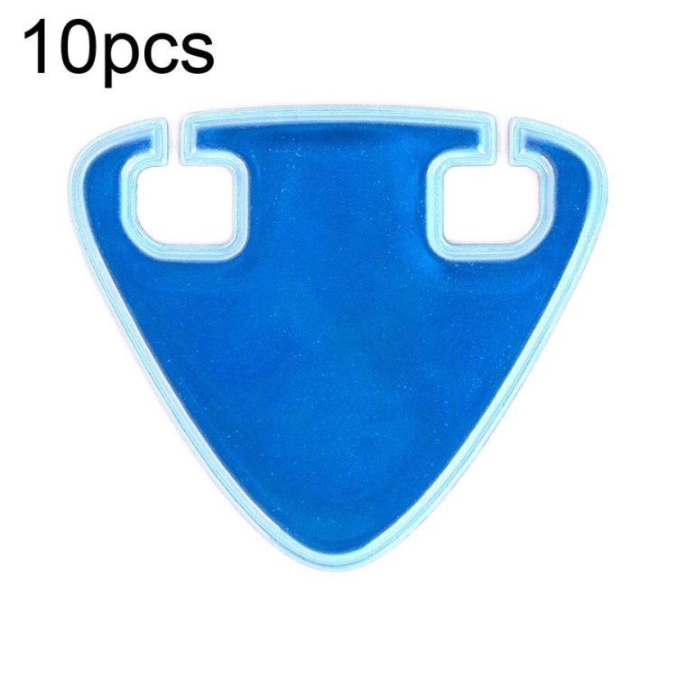 10pcs Bicycle Emergency Night Riding High-Visibility Reflective Stickers, Single-sided Flocked On Back, Double-sided