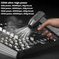 Handheld vacuum blower with side grip and powerful air blast nozzle