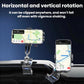 Car dashboard phone holder with textured clamp mount and rotating stand