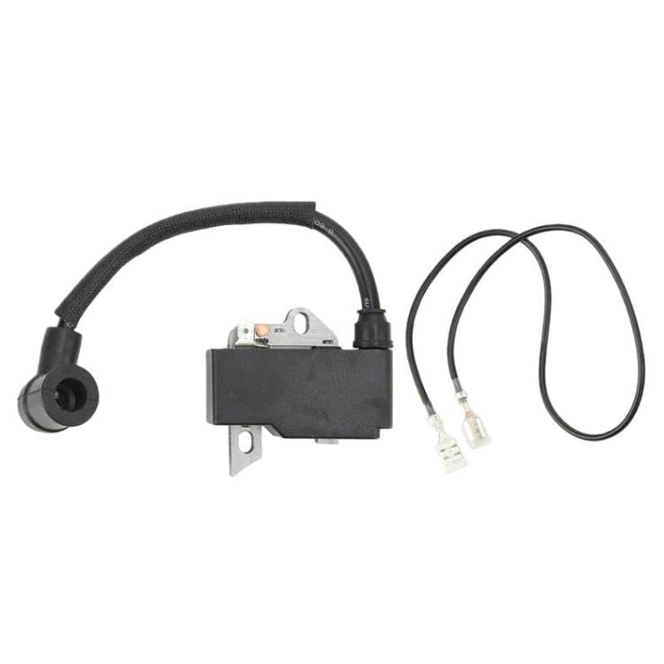 Ignition coil with wiring harness and spark lead for STIHL power tools
