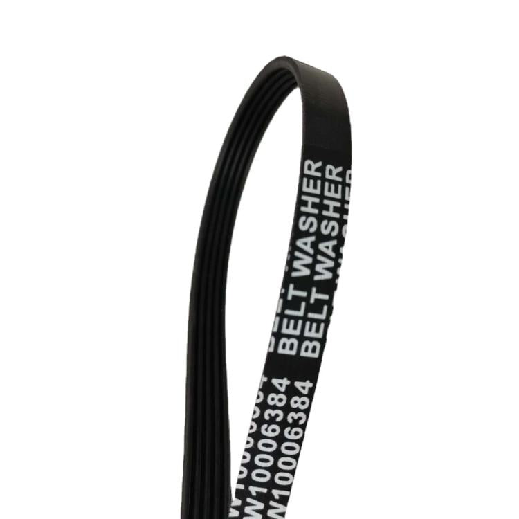 Rubber Multi-V Elastic Belt Replacement for Whirlpool Washing Machines, W10006384