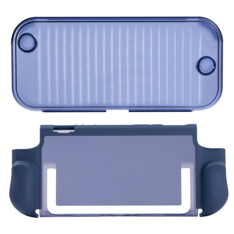 Blue crystal full-coverage case back and detachable front frame for Switch 2