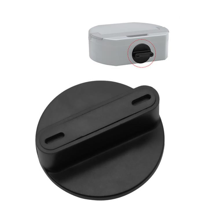 Water tank lid replacement for robot mop, black pull tab on gray cover