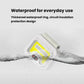 White LED headlamp/work light with waterproof design and splash water droplets