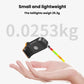 Compact bicycle tail light with red and green LED colors on a hand