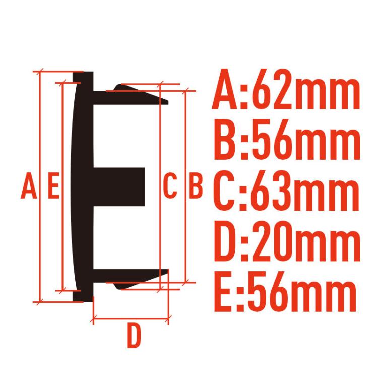 4pcs /Set 62mm Outer Diameter Blank Modified Wheel Hub Center Cap
