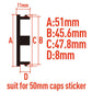 4pcs /Set 51mm Outer Diameter Modified Wheel Hub Center Cap
