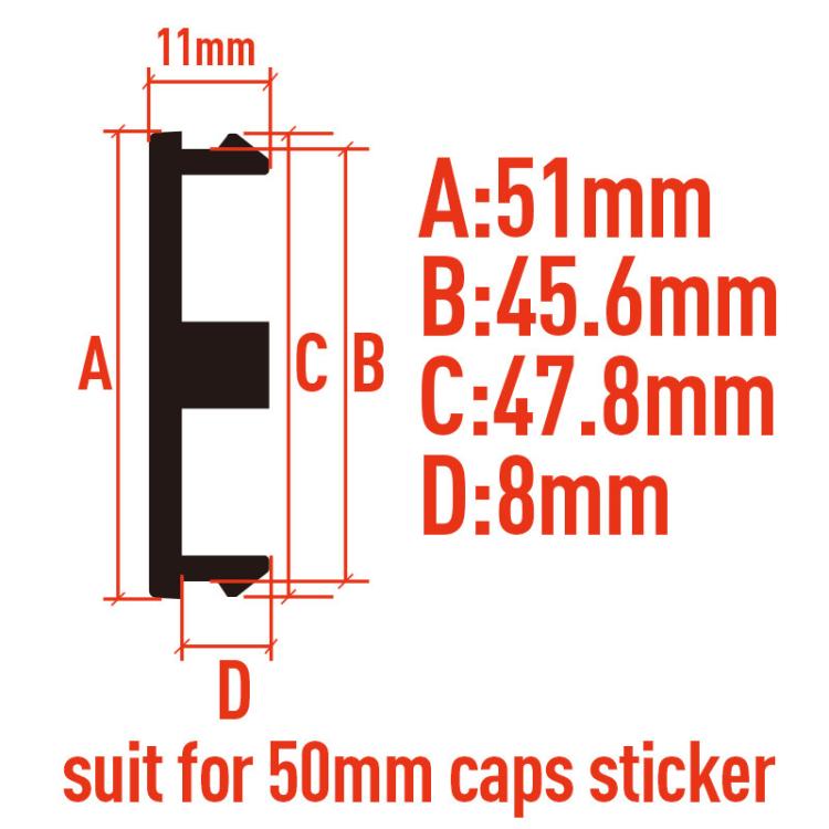 4pcs /Set 51mm Outer Diameter Modified Wheel Hub Center Cap