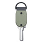 Mini aluminum key holder with army green body and metal key ends