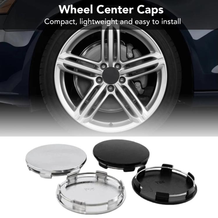 4pcs /Set 65mm Outer Diameter Blank Modified Wheel Hub Center Caps