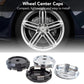 4pcs /Set 66mm Outer Diameter Blank Modified Wheel Hub Center Caps