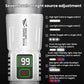 White flashlight with digital screen 99 and multi-mode light control panel