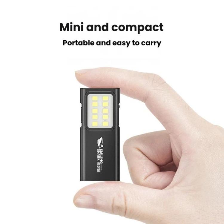 SMILING SHARK TIP-065 Multi-Functional Mini COB Flood Work Light 4-Gear Dimmable Portable Lamp, TIP-065