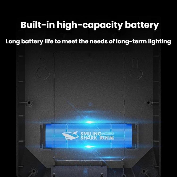 Solar Motion Sensor Garden Light 3-Gear Foldable Outdoor Wall Lamp, SMILING SHARK BD-068